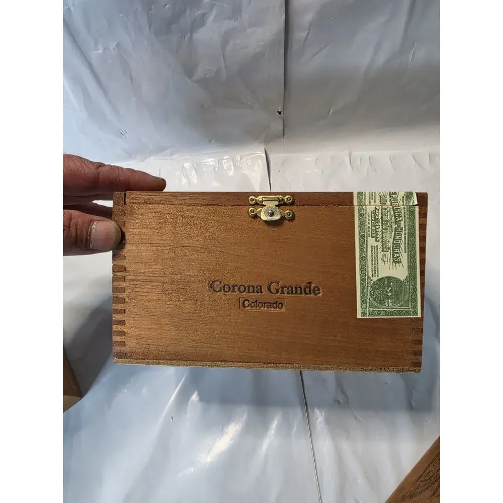 THREE (3) BEAUTIFUL WOODEN CIGAR BOXES Holds 25 Cigars Each..